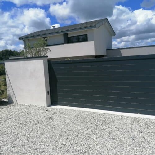 Portail coulissant ANAE 3,5 x H 1,6 m / gris 7016 / 44700 ORVAULT
